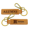 Rutgers Scarlet Knights College Alumni Leather Keychain – Officially Licensed R & R INC.
