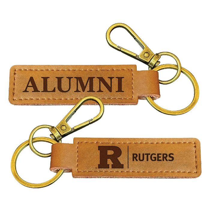 Rutgers Scarlet Knights College Alumni Leather Keychain – Officially Licensed R & R INC.