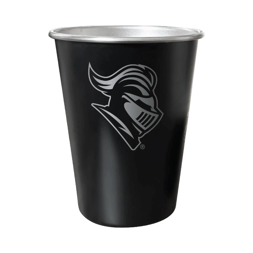 Rutgers Scarlet Knights 8 oz Engraved Tin Cup Black Matte Coating Officially Licensed R & R INC.