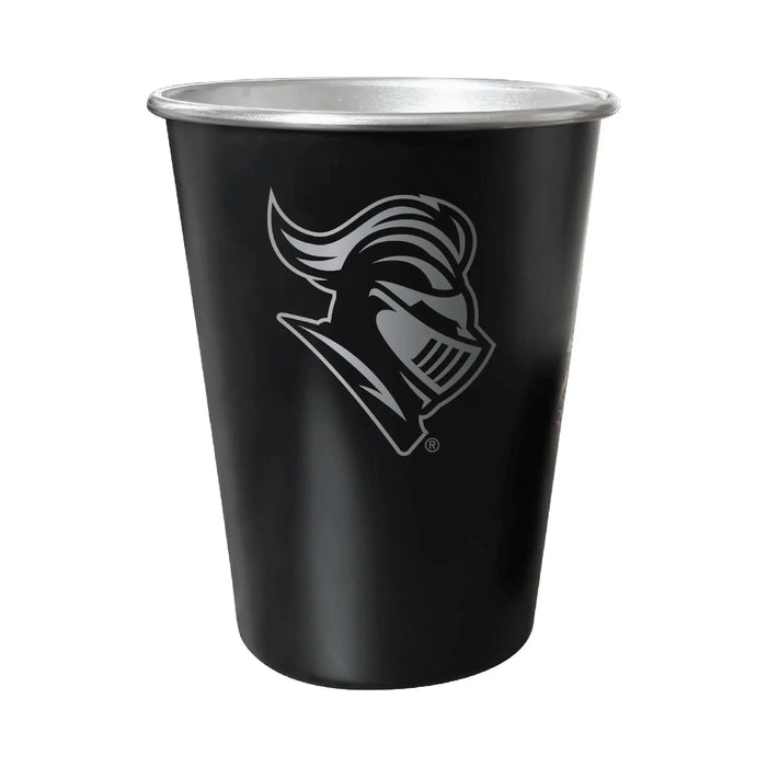Rutgers Scarlet Knights 8 oz Engraved Tin Cup Black Matte Coating Officially Licensed R & R INC.