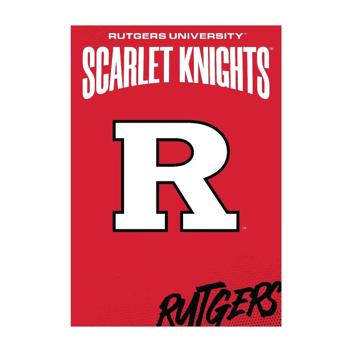 Rutgers Scarlet Knights Vintage Collegiate Poster – Officially Licensed College Wall Art R & R INC.