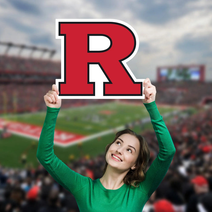 Rutgers Scarlet Knights Logo - Big Head - Official NCAA - Foam Core Cutout Fathead