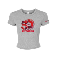 50th Anniversary Women's Micro Rib Baby Tee Mason Gross School of Arts
