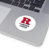 Camden Cheer Round Vinyl Sticker — Red 'R' School Logo Decal  Paper products