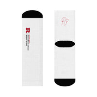 White Crew Socks  All Over Prints