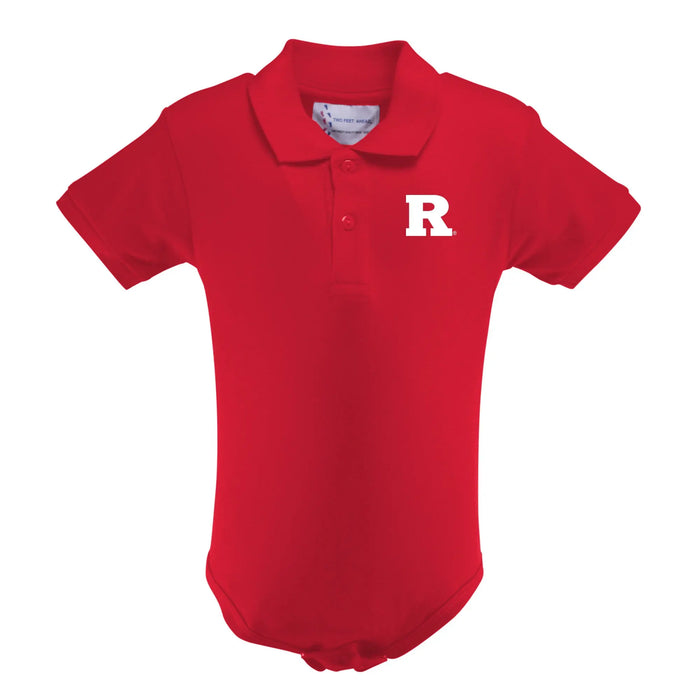 Rutgers Golf Shirt Romper Two Feet Ahead