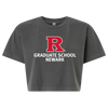 Newark Graduate School Women's Garment-Dyed Heavyweight Cropped Tee Rutgers Newark Graduate School