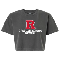 Newark Graduate School Women's Garment-Dyed Heavyweight Cropped Tee Rutgers Newark Graduate School