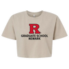 Newark Graduate School Women's Garment-Dyed Heavyweight Cropped Tee Rutgers Newark Graduate School