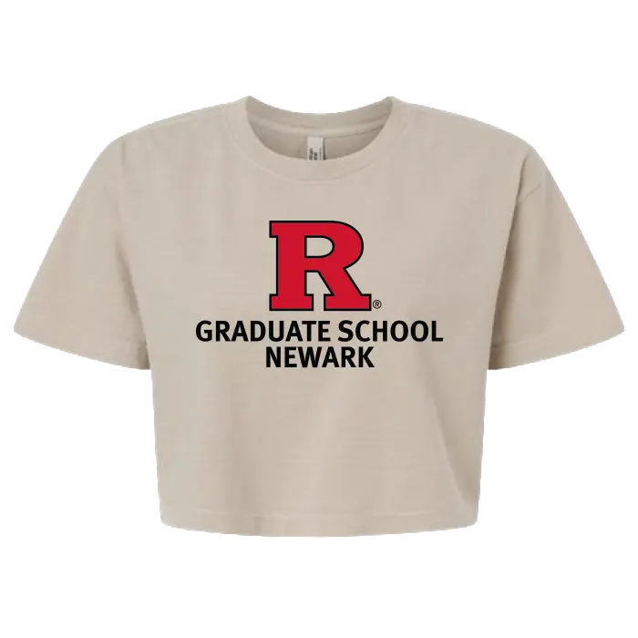 Newark Graduate School Women's Garment-Dyed Heavyweight Cropped Tee Rutgers Newark Graduate School