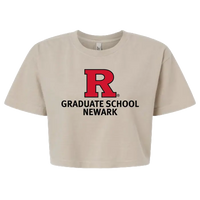 Newark Graduate School Women's Garment-Dyed Heavyweight Cropped Tee Rutgers Newark Graduate School