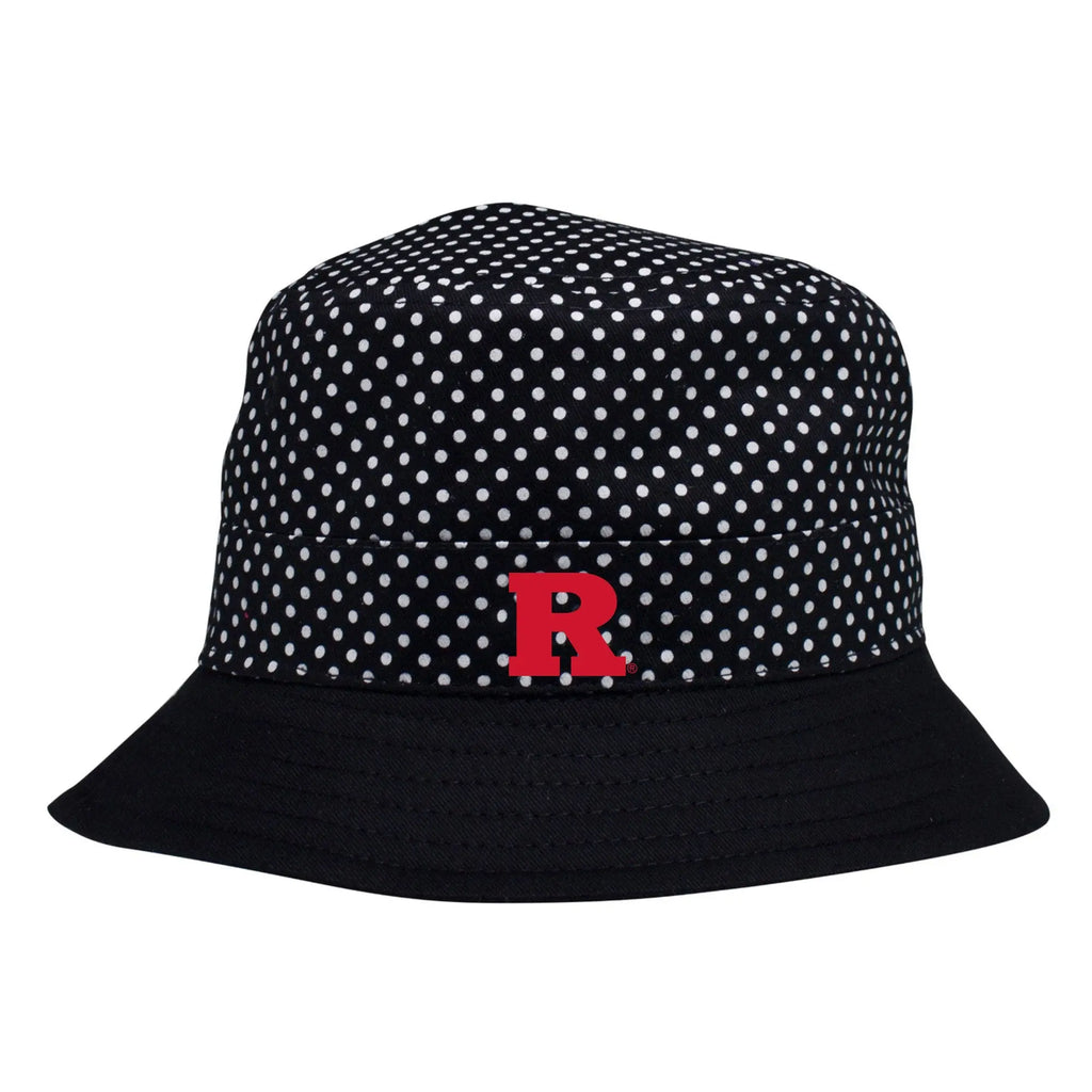 Rutgers Pin Dot Bucket Hat Two Feet Ahead