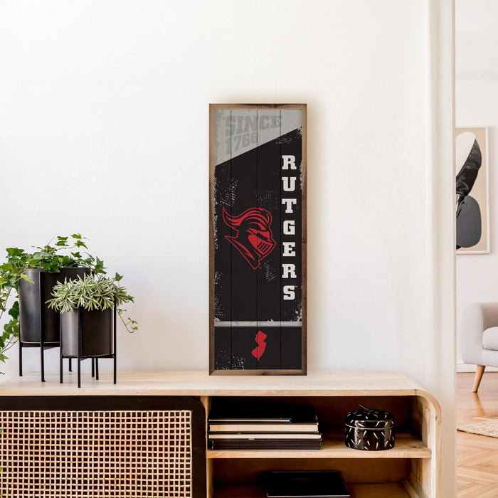 Vertical State Poster Rutgers State University Kendrick Home
