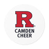 Camden Cheer Round Vinyl Sticker — Red 'R' School Logo Decal  Paper products