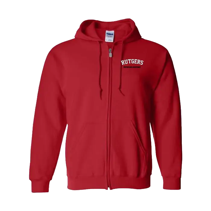 RUPASS Unisex Heavy Blend Full-Zip Hooded Sweatshirt Rutgers Physician Assistant
