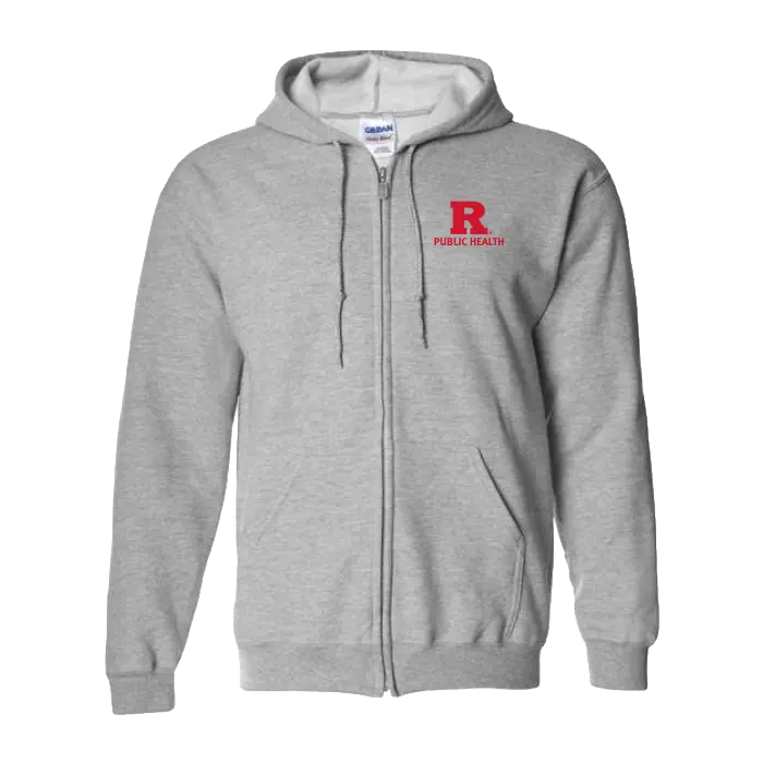 Public Health Gildan Heavy Blend Full-Zip Hooded Sweatshirt Rutgers Public Health