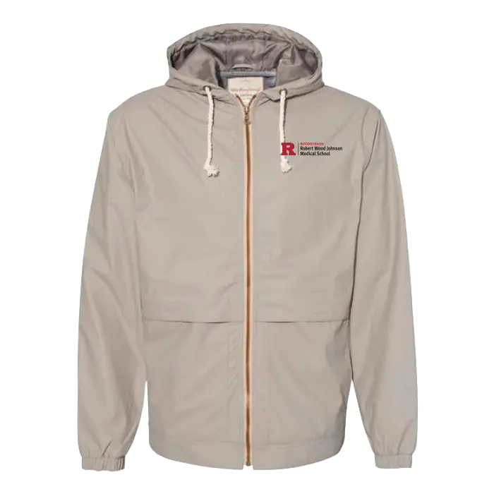 RWJMS Vintage Hooded Rain Jacket Robert Wood Johnson Medical School