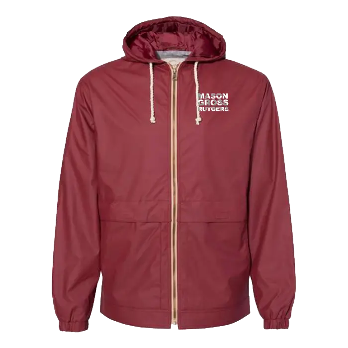 MGSA Unisex Vintage Hooded Rain Jacket Mason Gross School of Arts