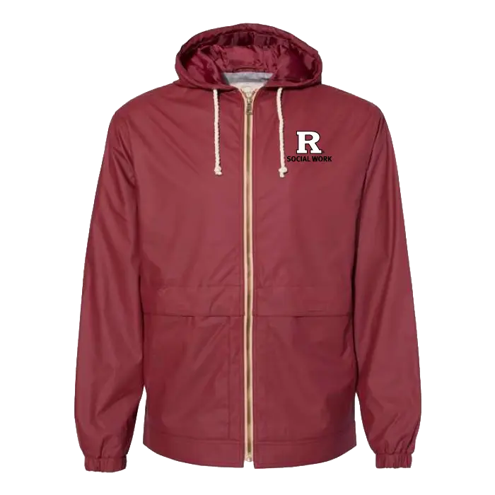 SSW Vintage Hooded Rain Jacket Rutgers SSW