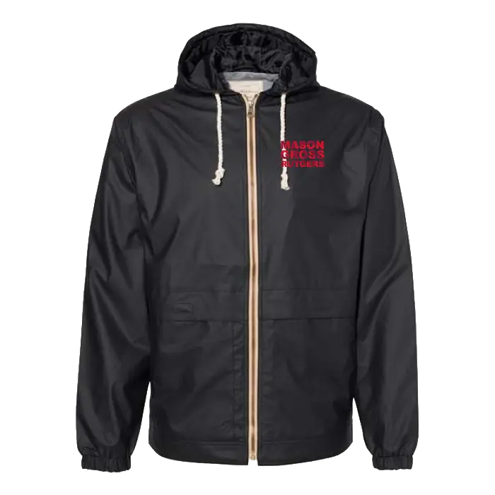 MGSA Unisex Vintage Hooded Rain Jacket Mason Gross School of Arts