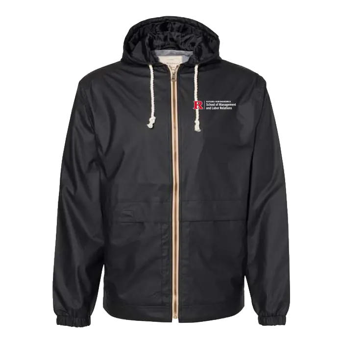 SMLR Vintage Hooded Rain Jacket School of Management & Labor Relations