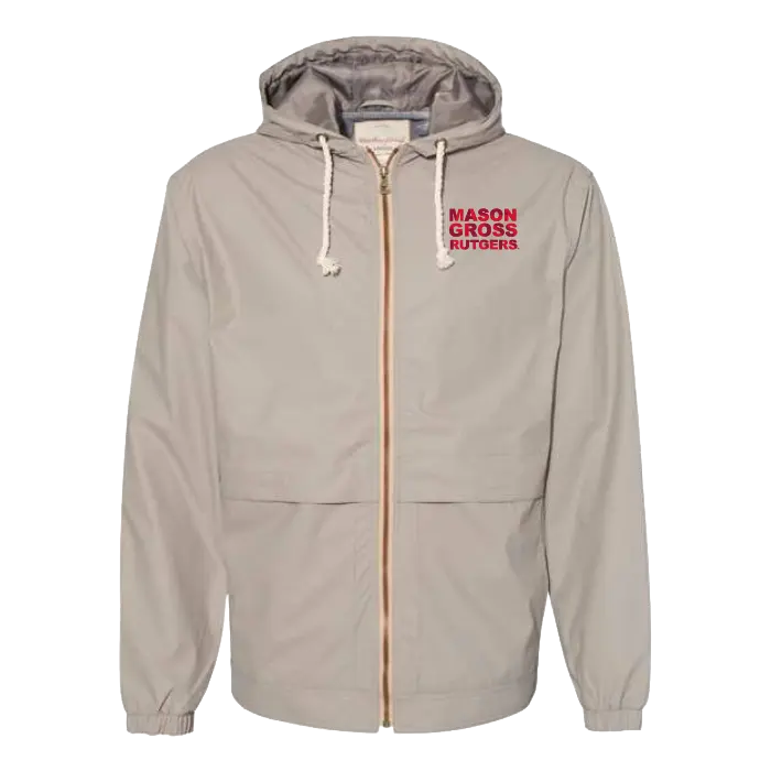 MGSA Unisex Vintage Hooded Rain Jacket Mason Gross School of Arts