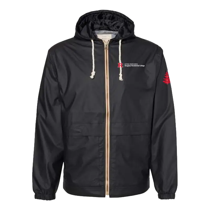 Douglass Vintage Hooded Rain Jacket Douglass College