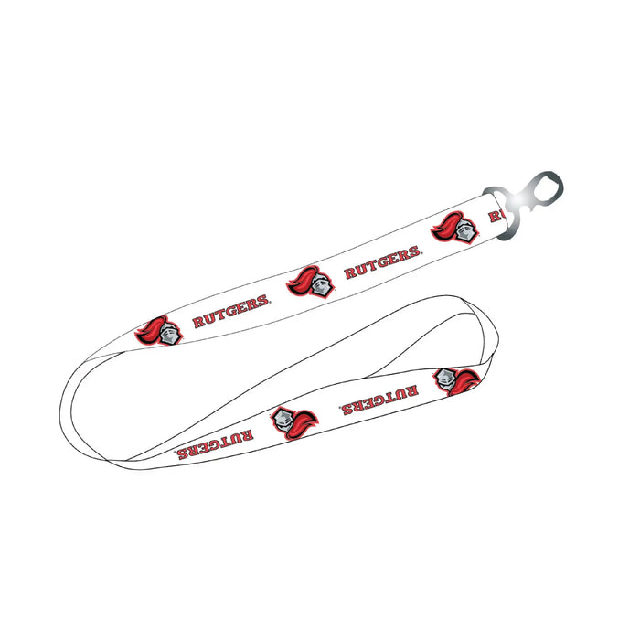 Ultimate Sports Fan Lanyard -  Rutgers Scarlet Knights Spirit, Durable Polyester, Quick-Release Buckle & Heavy-Duty Clasp R & R INC.