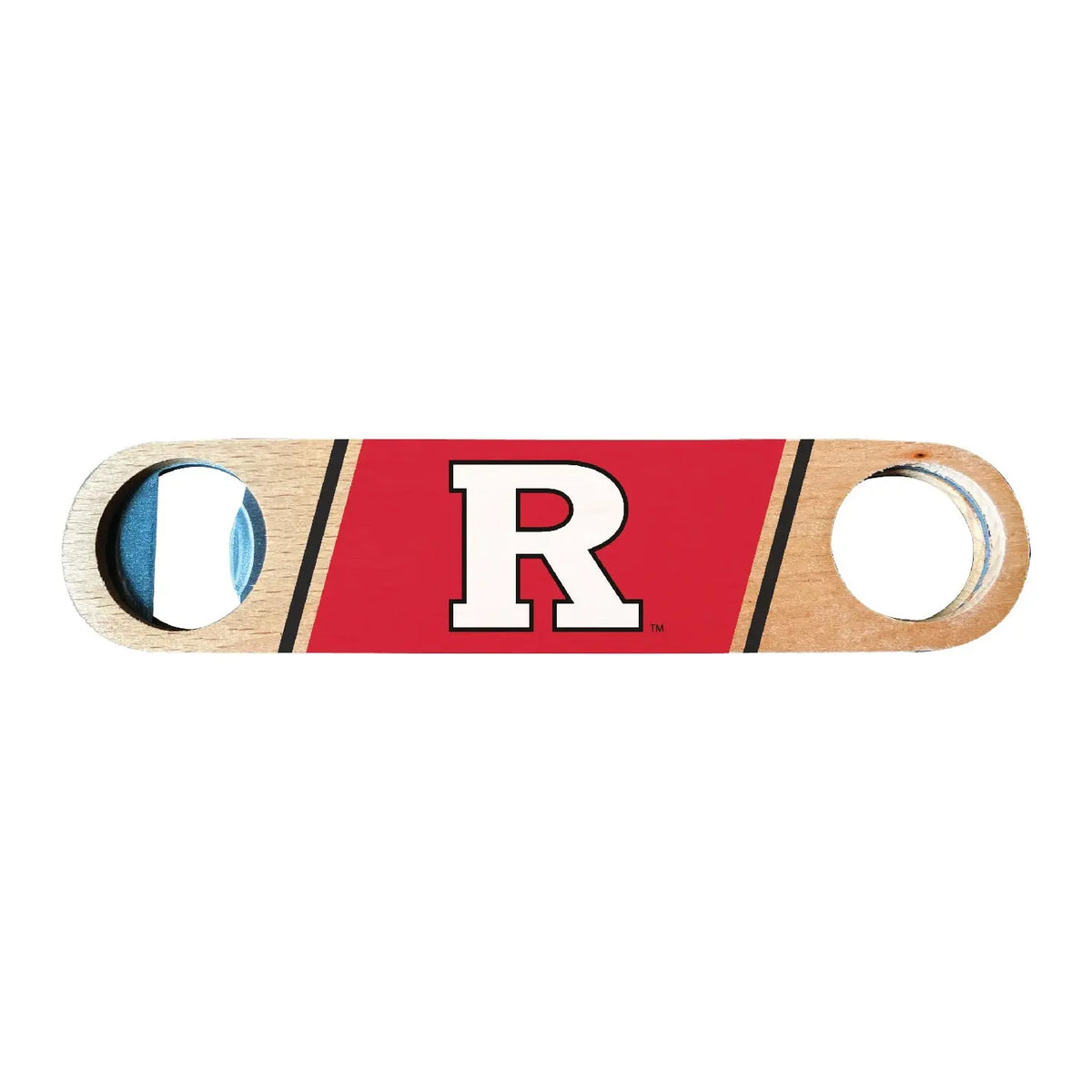 Rutgers Scarlet Knights Officially Licensed Wooden Bottle Opener with Full Color Design R & R INC.