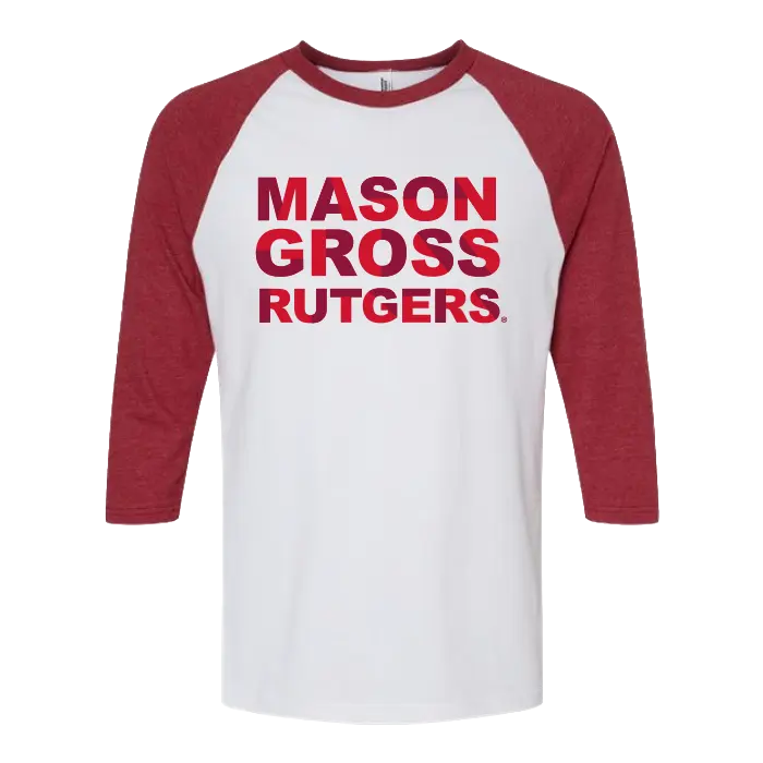 Unisex Three-Quarter Sleeve Tee Mason Gross School of Arts