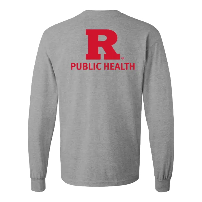 Public Health Unisex Fine Jersey Long Sleeve T-Shirt Rutgers Public Health