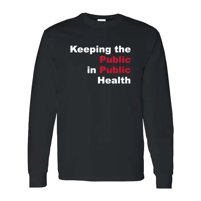 Public Health Unisex Fine Jersey Long Sleeve T-Shirt Rutgers Public Health