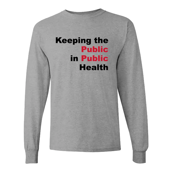 Public Health Unisex Fine Jersey Long Sleeve T-Shirt Rutgers Public Health