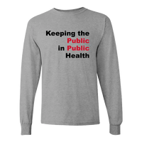 Public Health Unisex Fine Jersey Long Sleeve T-Shirt Rutgers Public Health