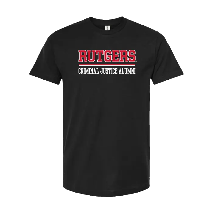 Criminal Justice Unisex Fine Jersey T-Shirt Rutgers Criminal Justice