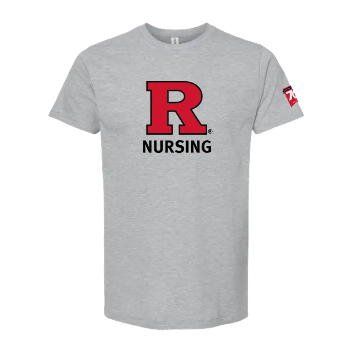 70th Anniversary of Nursing Unisex Fine Jersey T-Shirt Rutgers School of Nursing