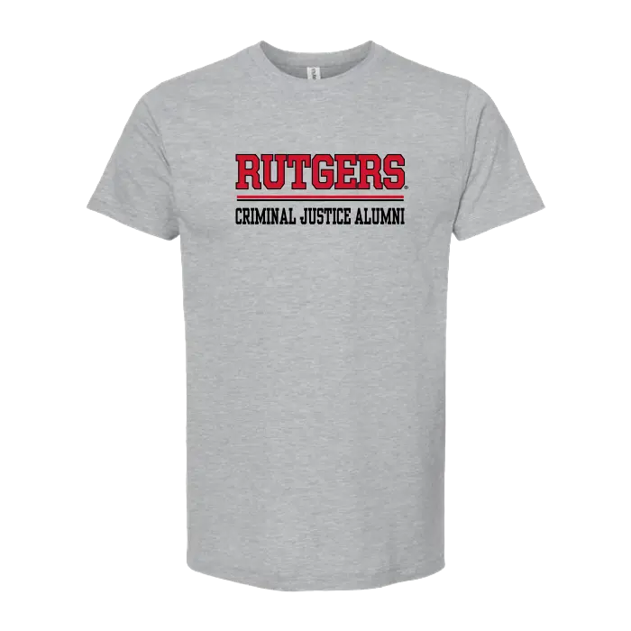 Criminal Justice Unisex Fine Jersey T-Shirt Rutgers Criminal Justice
