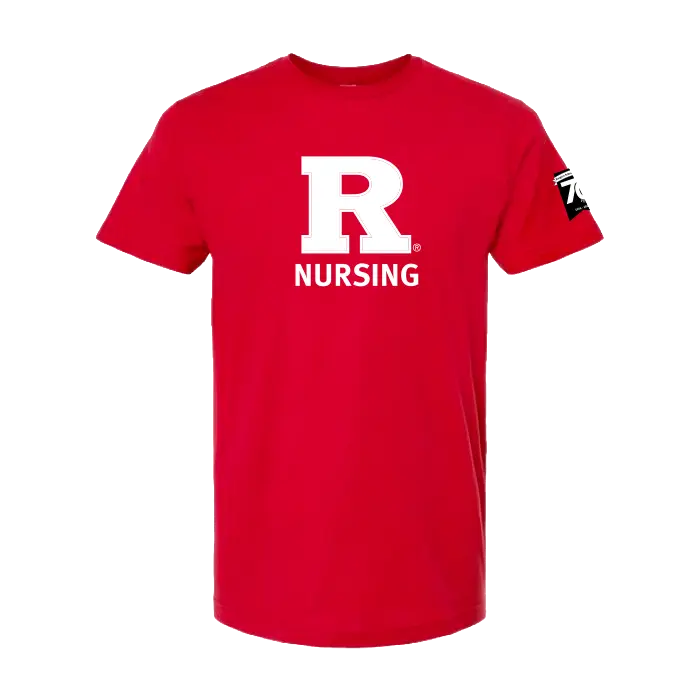 70th Anniversary of Nursing Unisex Fine Jersey T-Shirt Rutgers School of Nursing