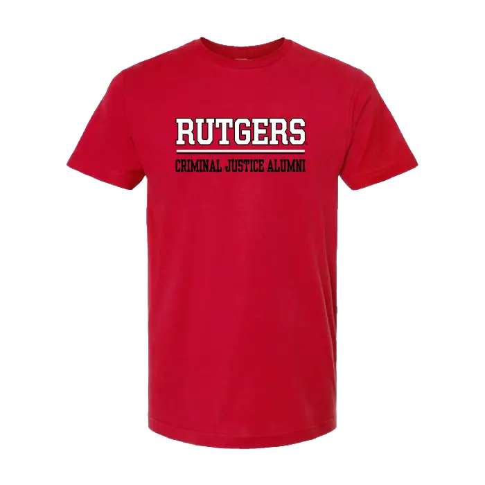Criminal Justice Unisex Fine Jersey T-Shirt Rutgers Criminal Justice