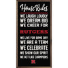 House Rules Rutgers State University Sign Kendrick Home