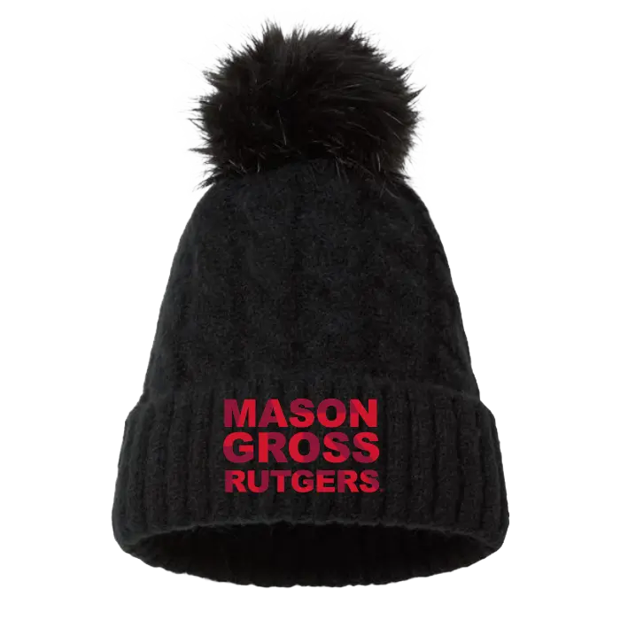 MGSA Winter Pom Pom Beanie Mason Gross School of Arts