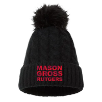MGSA Winter Pom Pom Beanie Mason Gross School of Arts