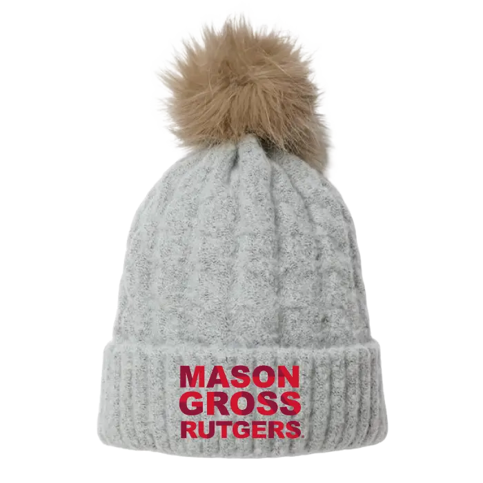 MGSA Winter Pom Pom Beanie Mason Gross School of Arts