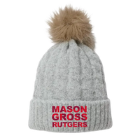 MGSA Winter Pom Pom Beanie Mason Gross School of Arts