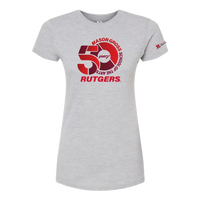 50th Anniversary Women's Fine Jersey Slim Fit T-Shirt Mason Gross School of Arts