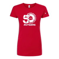 50th Anniversary Women's Fine Jersey Slim Fit T-Shirt Mason Gross School of Arts