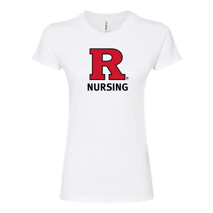Women's Fine Jersey Slim Fit T-Shirt Rutgers School of Nursing