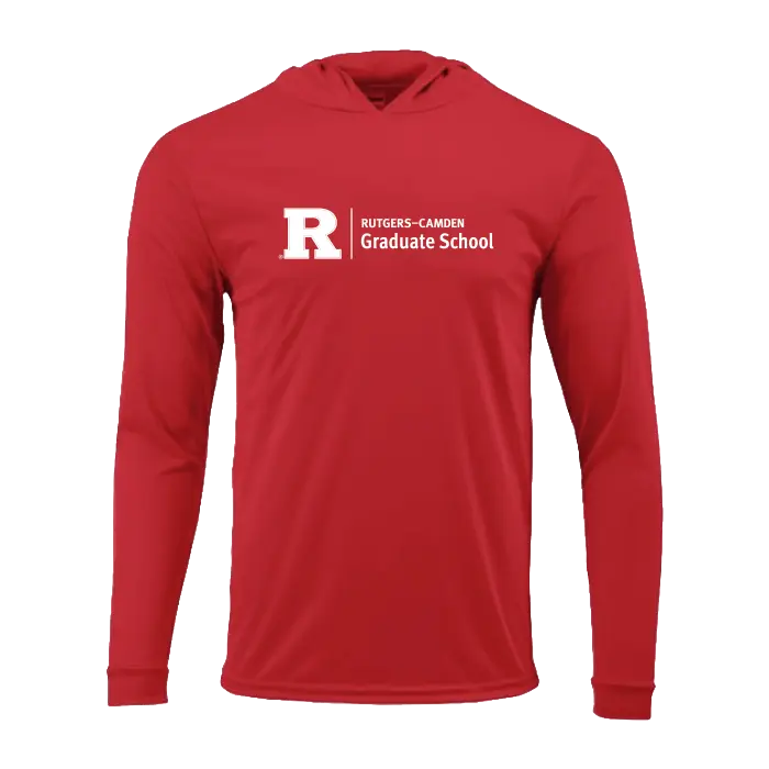 Camden Graduate School Unisex Bahama Performance Hooded Long Sleeve T-Shirt Camden Graduate School