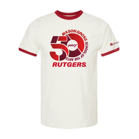 50th Anniversary Unisex Ringer T-Shirt Mason Gross School of Arts
