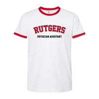 RUPASS Unisex Fine Jersey Ringer T-Shirt Rutgers Physician Assistant